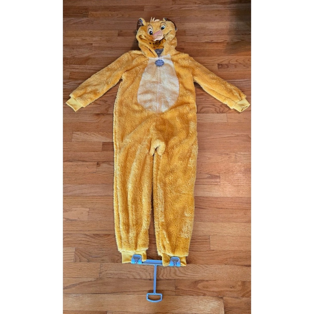 Disney Simba Halloween costume size kid 9/10 Disney Store NWT hood zipper unisex